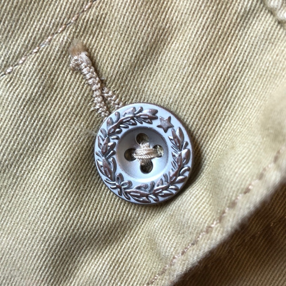 Levi’s Utility Jacket Drawstring Cotton Epaulette… - image 3